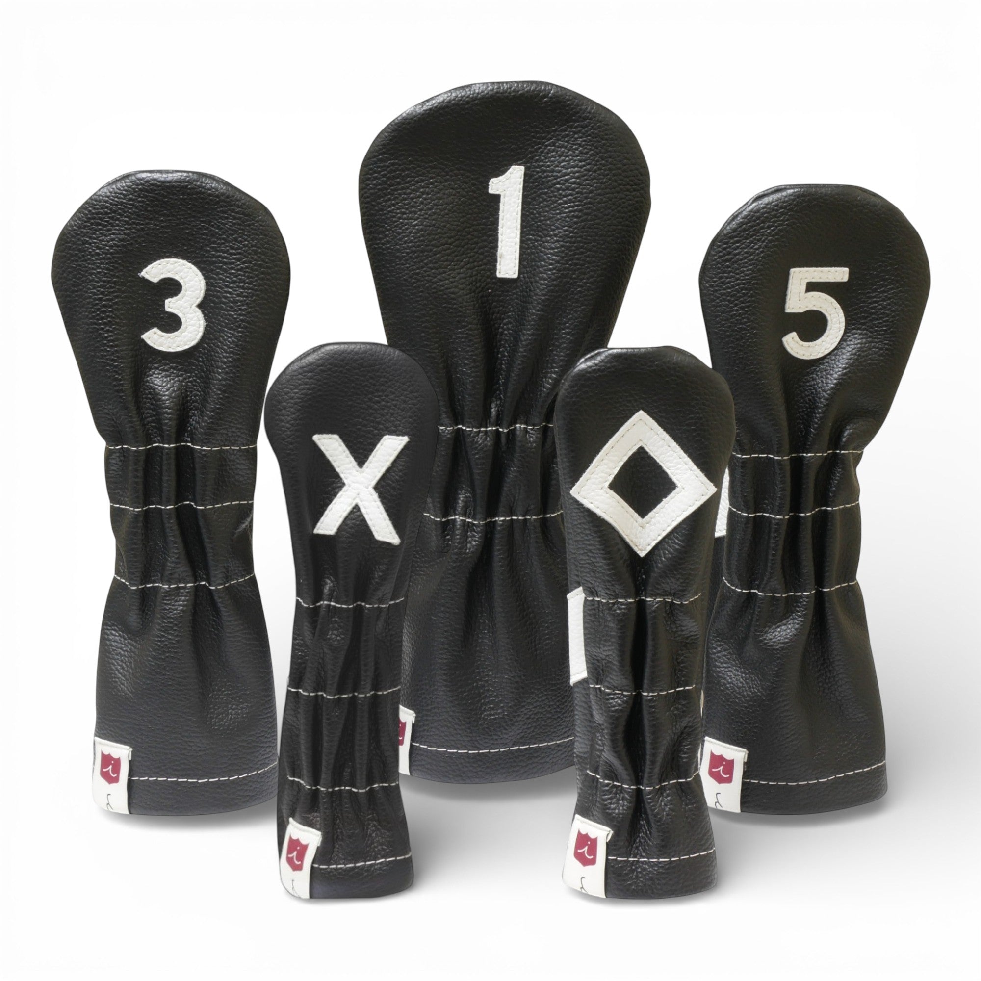 Iliac Golf Headcover Royal Black × White イリアックゴルフ ヘッドカバー ロイヤル ブラック × ホワイト