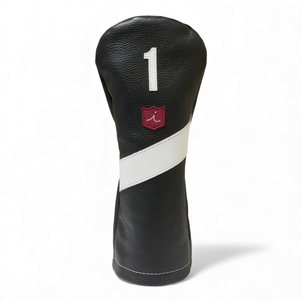 Iliac Golf Headcover Royal Black × White イリアックゴルフ ヘッドカバー ロイヤル ブラック × ホワイト