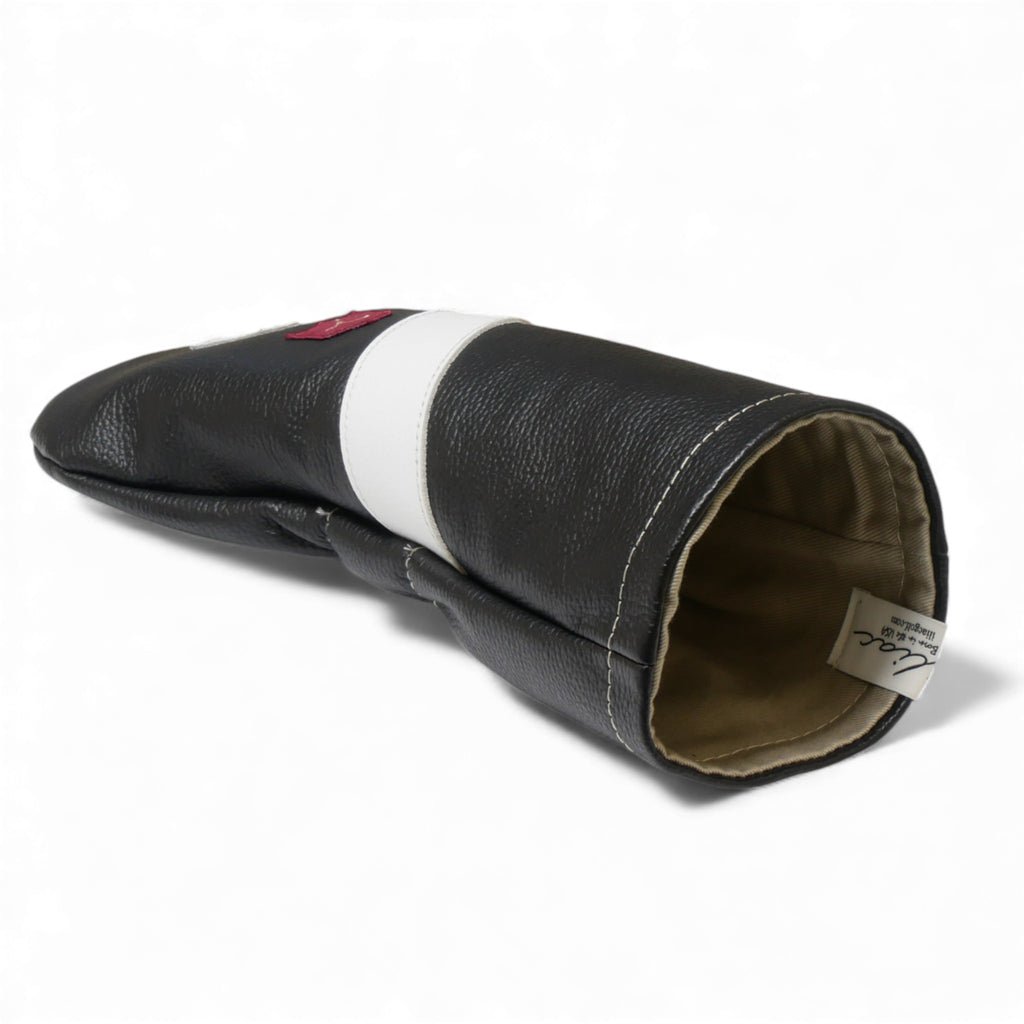 Iliac Golf Headcover Royal Black × White イリアックゴルフ ヘッドカバー ロイヤル ブラック × ホワイト