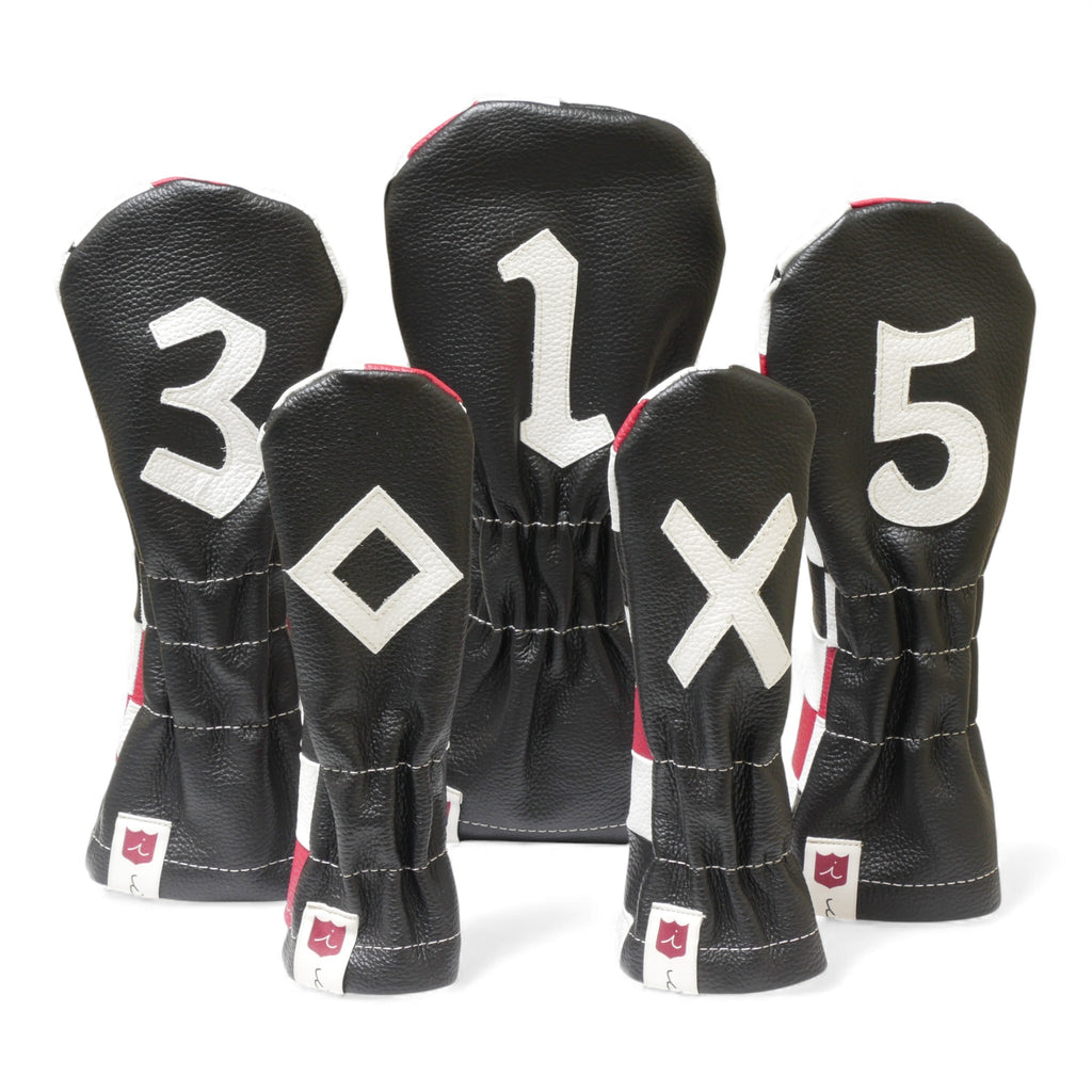 Iliac  Golf Premium Headcover Patchwork Day＆Night イリアックゴルフ プレミアム ヘッドカバー パッチワーク デイ＆ナイト