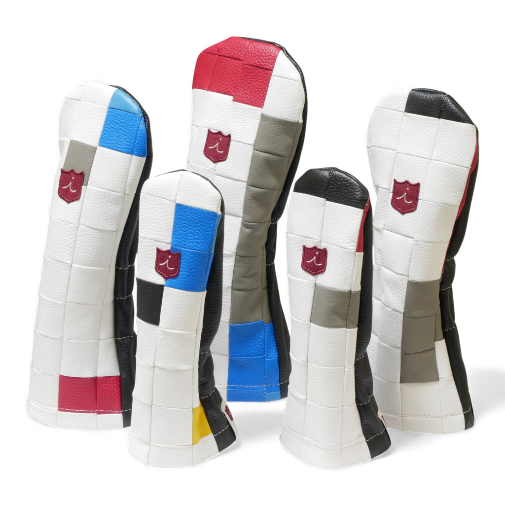 Iliac  Golf Premium Headcover Patchwork Combo イリアックゴルフ プレミアム ヘッドカバー パッチワーク コンボ