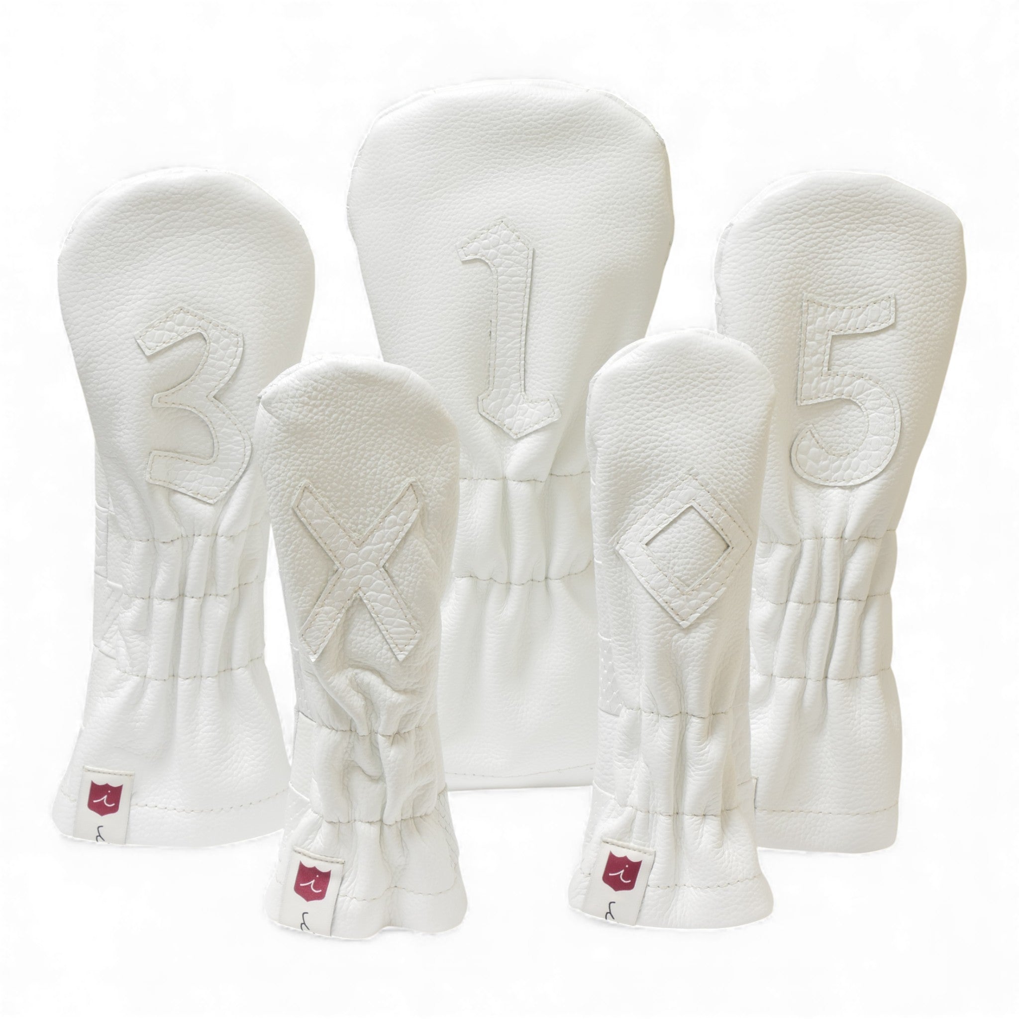 Iliac Golf Premium Headcover Patchwork Snow イリアックゴルフ プレミアム ヘッドカバー パッチワーク スノー