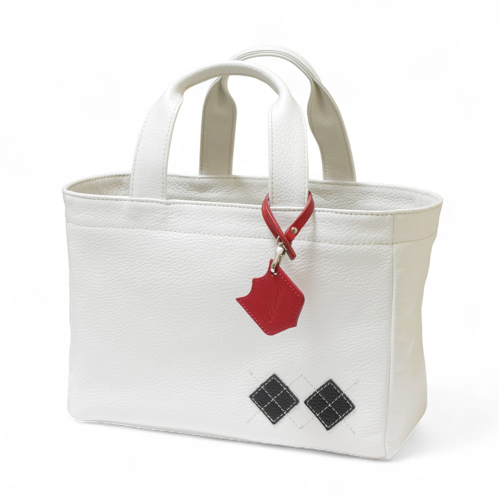 Iliac Golf Round Totebag Shrink White イリアック ラウンド トートバッグ シュリンク ホワイト