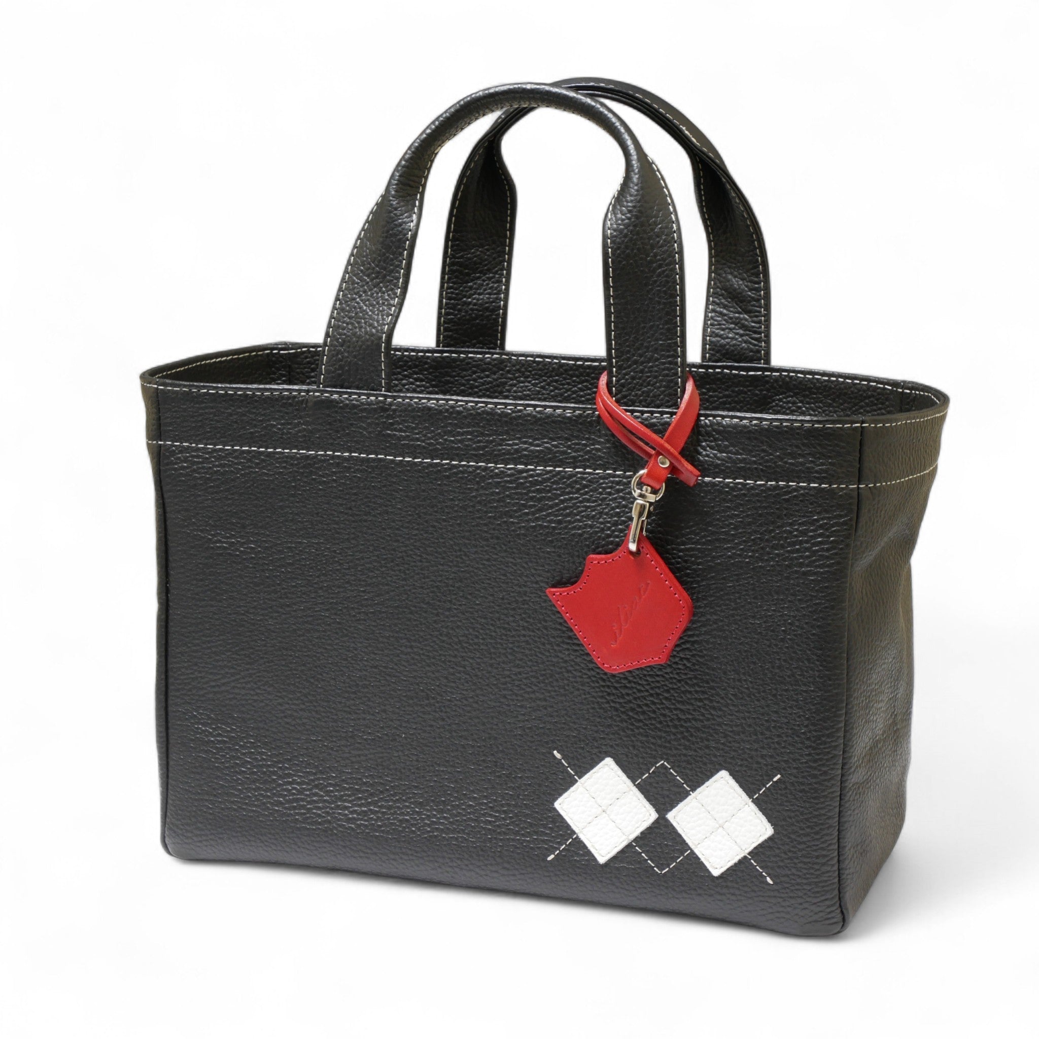 Iliac Golf Round Totebag Shrink Black イリアック ラウンド トートバッグ シュリンク ブラック