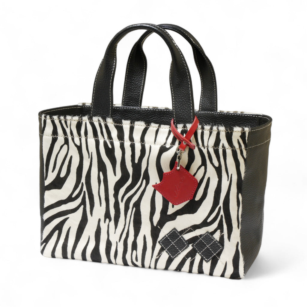 Iliac Golf Round Totebag Zebra イリアック ラウンド トートバッグ  ハラコ調 ゼブラ