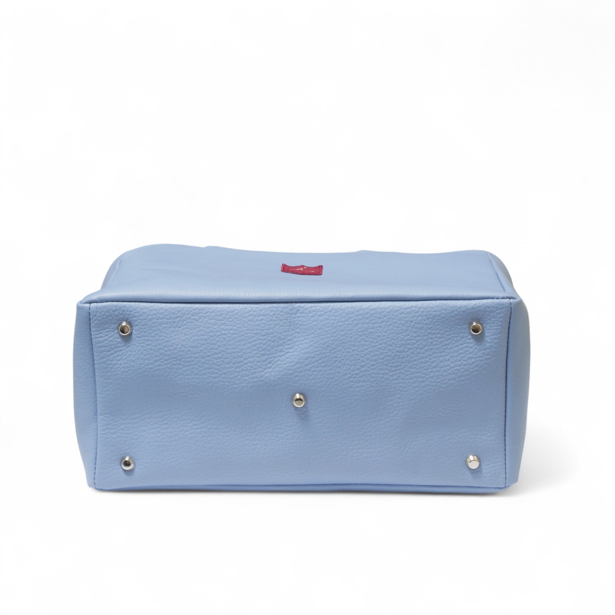 Iliac Golf Round Totebag Shrink Sax Blue イリアック ラウンド トートバッグ シュリンク サックスブルー