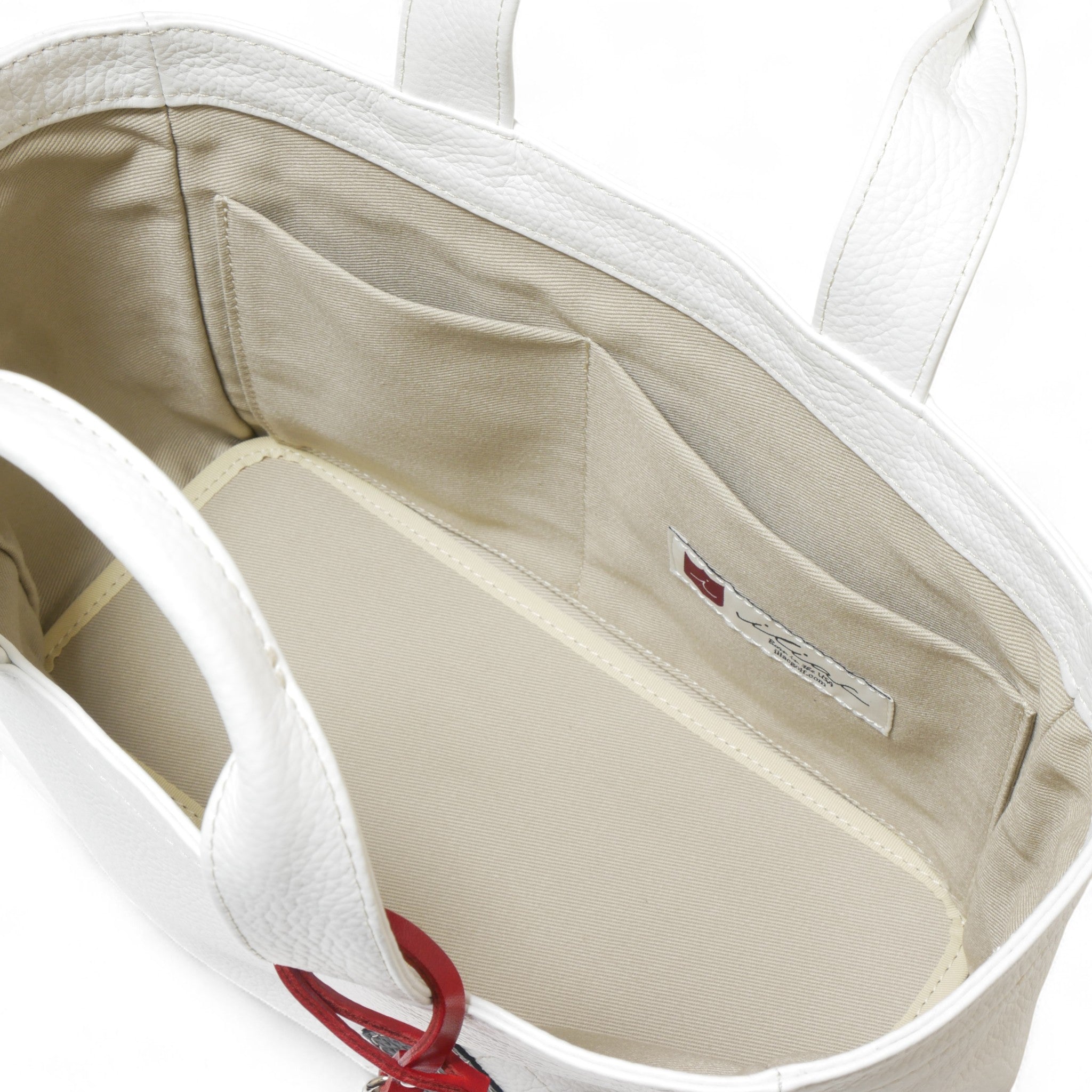 Iliac Golf Round Totebag Shrink White イリアック ラウンド トートバッグ シュリンク ホワイト