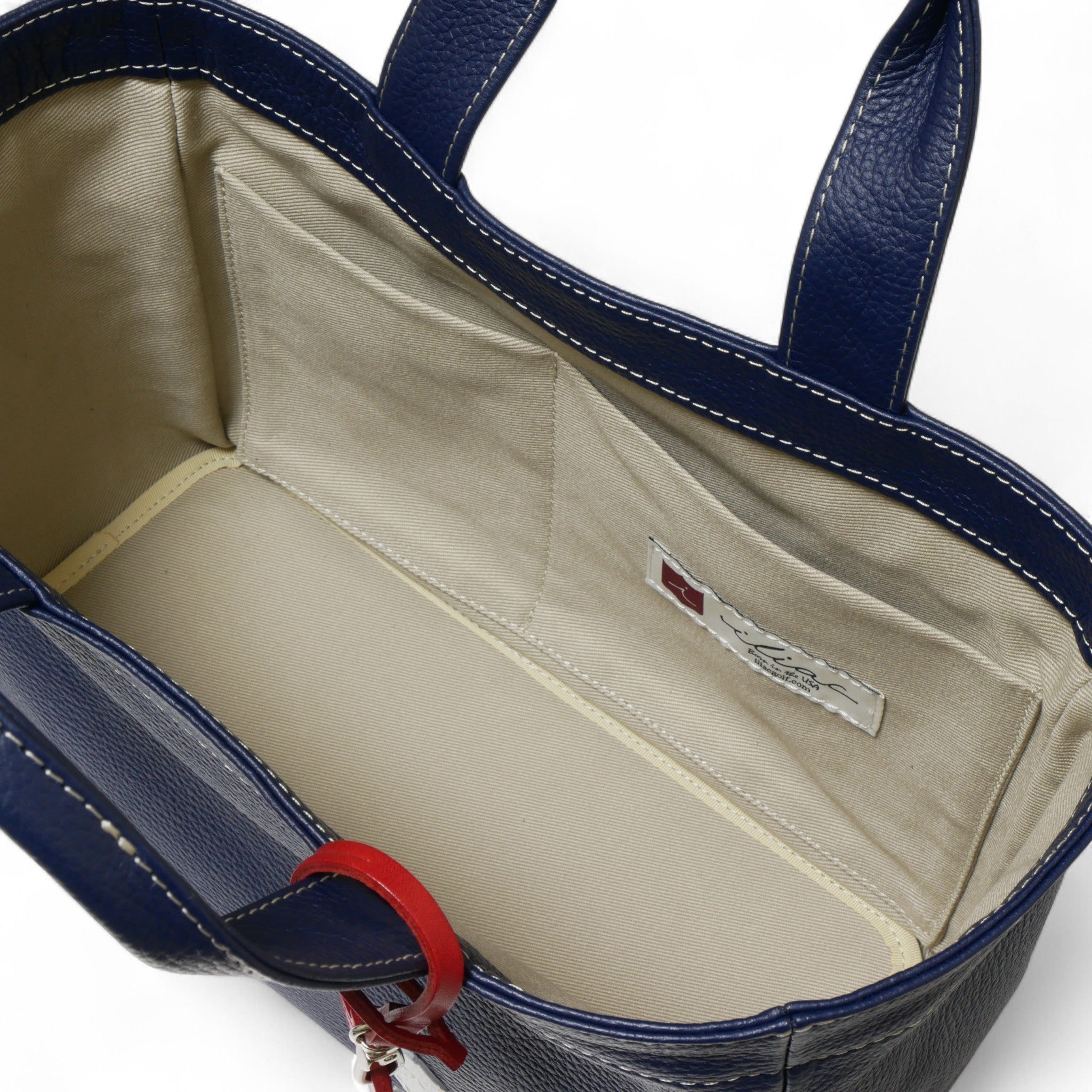 Iliac Golf Round Totebag Shrink Navy イリアック ラウンド トートバッグ シュリンク ネイビー