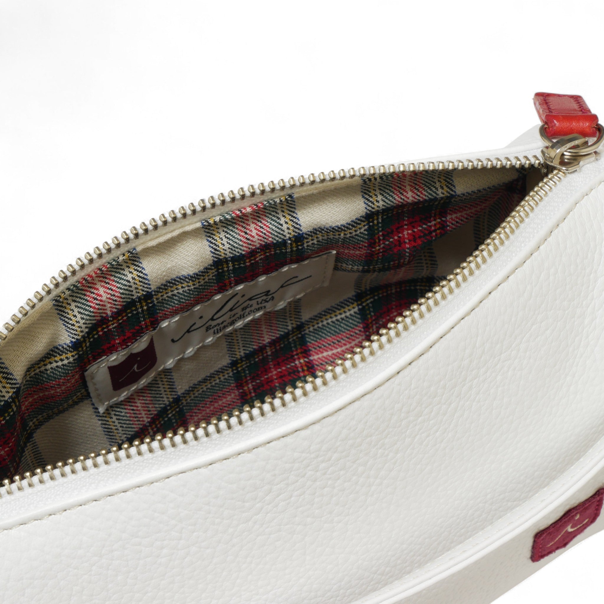 Iliac Golf Pouch Shurink White イリアック ラウンド ポーチ シュリンク ホワイト