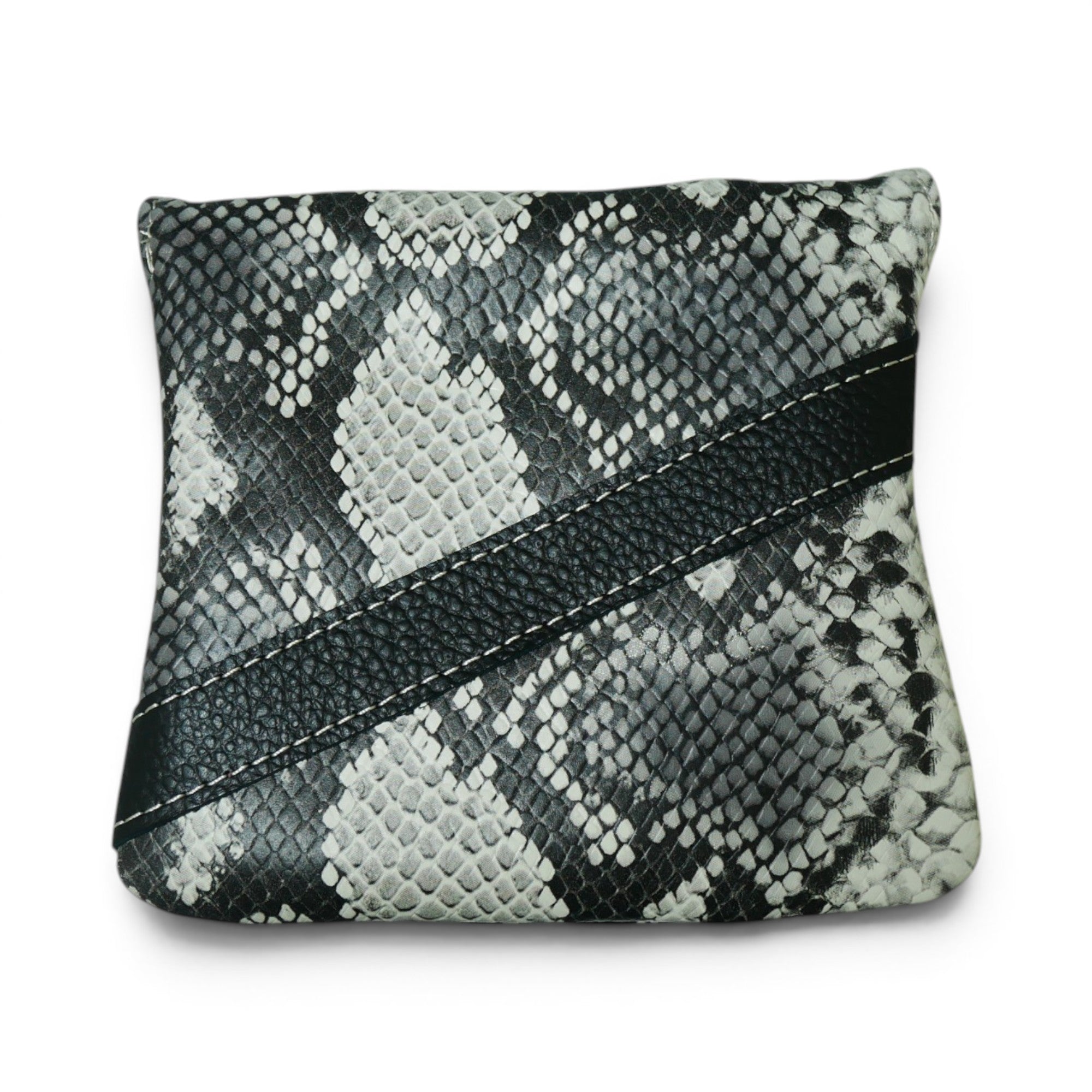 Iliac Golf Premium Full Mallet Putter Headcover Python x Black イリアックゴルフ プレミアム フルマレット パターカバー パイソン x ブラック