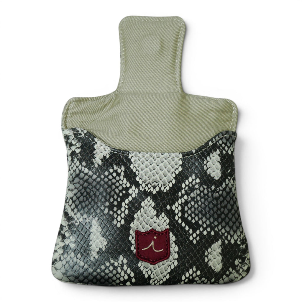 Iliac Golf Premium Full Mallet Putter Headcover Python x Black イリアックゴルフ プレミアム フルマレット パターカバー パイソン x ブラック