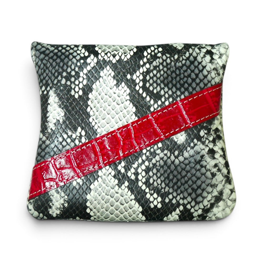 Iliac Golf Premium Full Mallet Putter Headcover Python x Red Croco イリアックゴルフ プレミアム フルマレット パターカバー パイソン x レッドクロコ