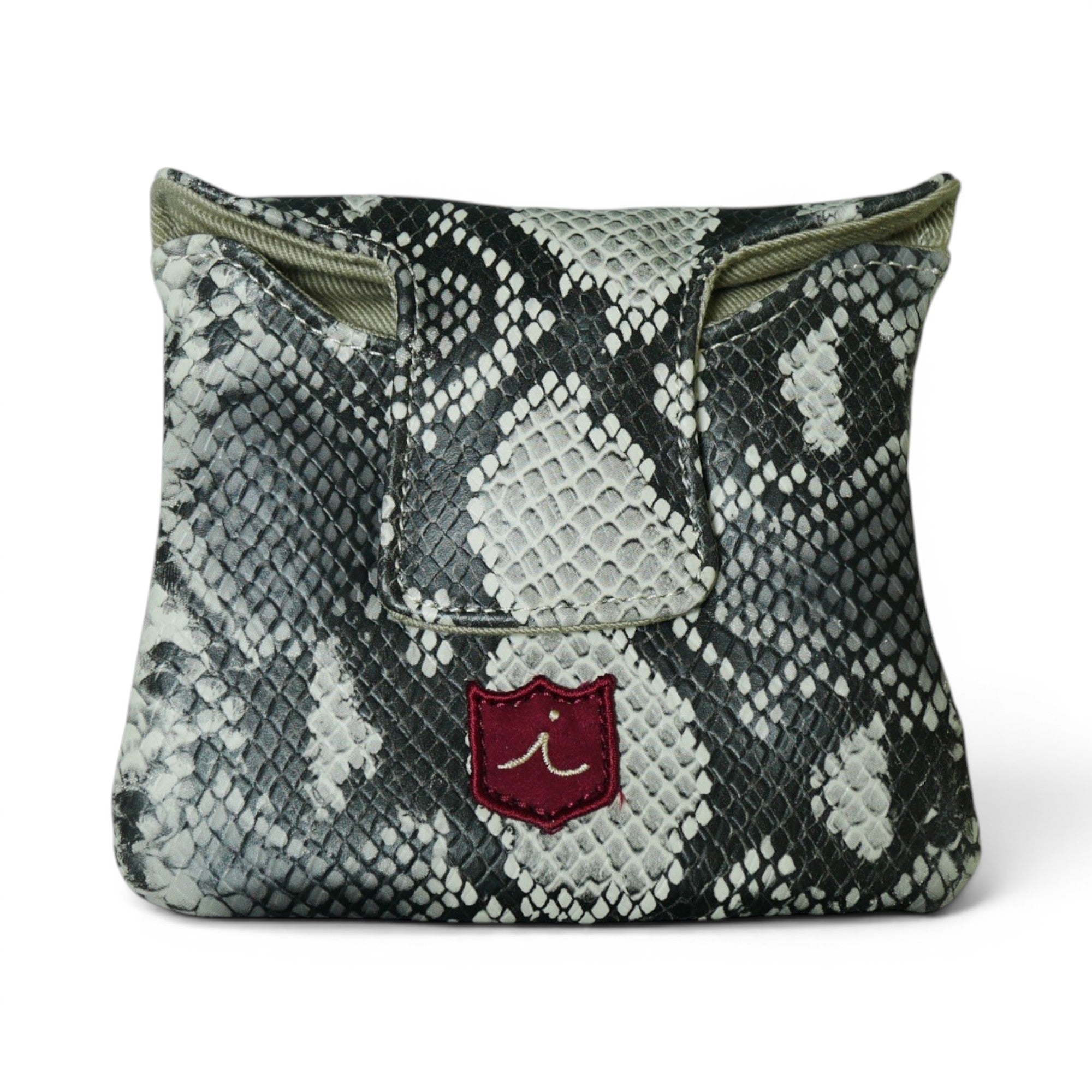 Iliac Golf Premium Full Mallet Putter Headcover Python x Black イリアックゴルフ プレミアム フルマレット パターカバー パイソン x ブラック