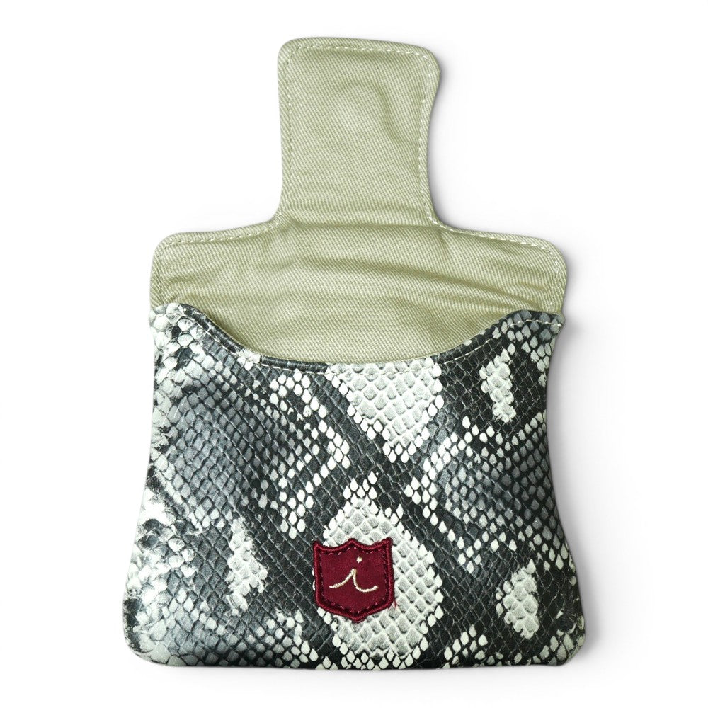 Iliac Golf Premium Full Mallet Putter Headcover Python x Red Croco イリアックゴルフ プレミアム フルマレット パターカバー パイソン x レッドクロコ