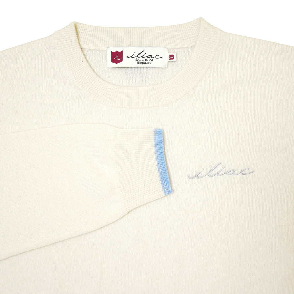 Iliac Golf Cashmere Sweater White イリアックゴルフ カシミヤ セーター ホワイト