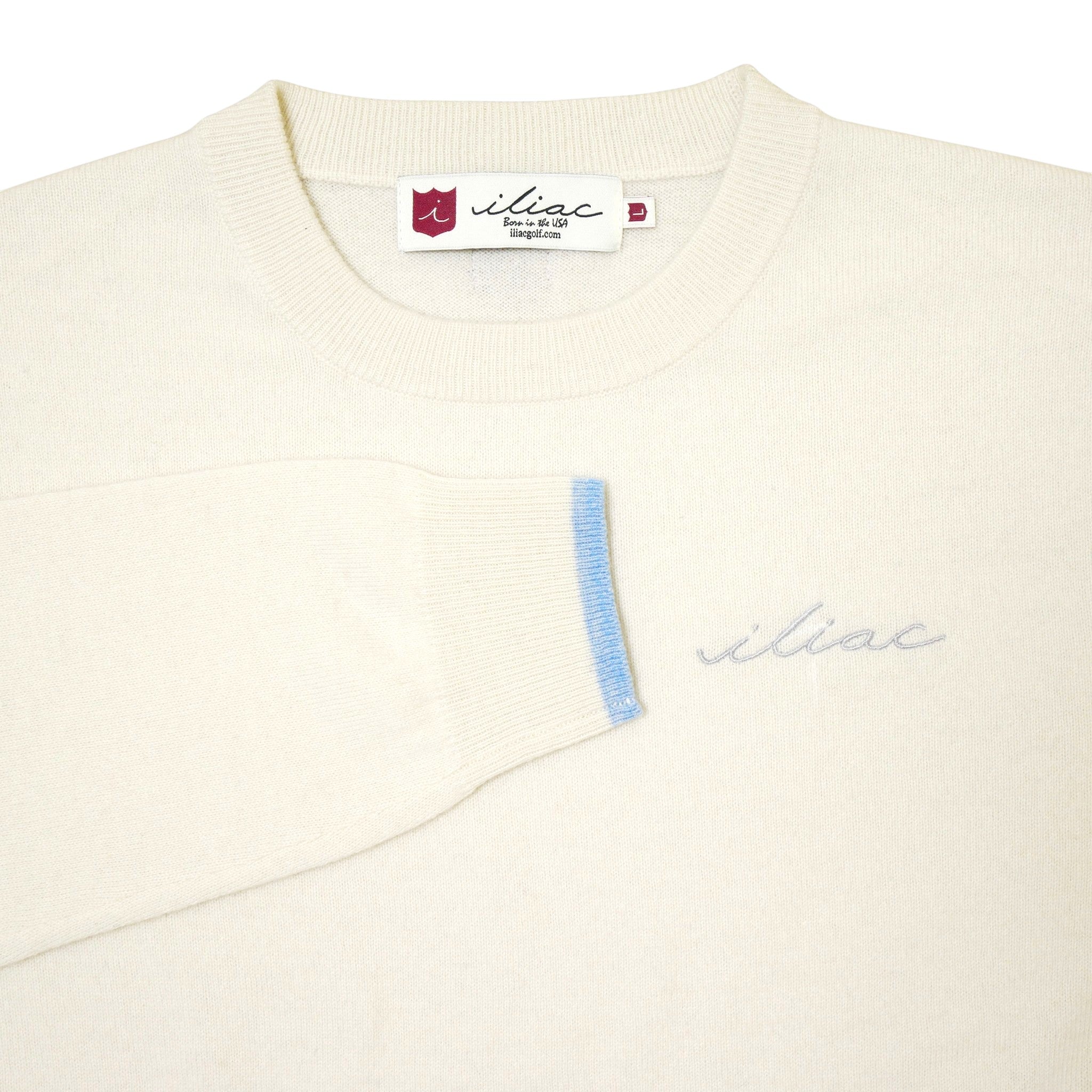 Iliac Golf Cashmere Sweater White イリアックゴルフ カシミヤ セーター ホワイト