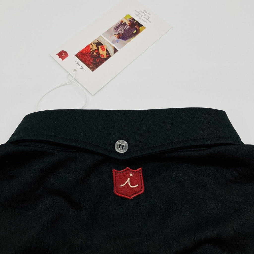 Iliac Golf Shirts:Antique Braid/ ｲﾘｱｯｸ ｺﾞﾙﾌ ｼｬﾂ: ｱﾝﾃｨｰｸﾌﾞﾚｲﾄﾞﾋﾟｯﾁﾌﾞﾗｯｸ & ｸﾘﾑｿﾞﾝ
