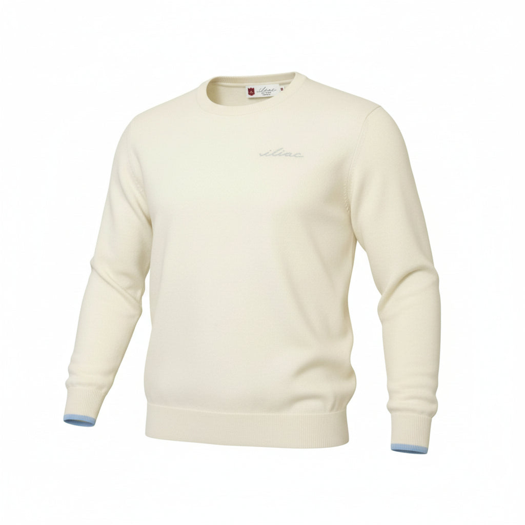 Iliac Golf Cashmere Sweater White イリアックゴルフ カシミヤ セーター ホワイト
