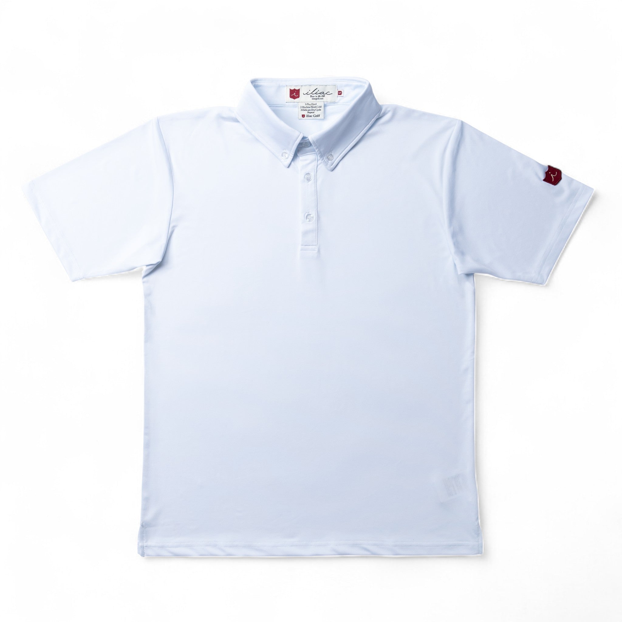 Iliac Golf Polo Shirts Solid Series White イリアック ポロシャツ ソリッドシリーズ ホワイト