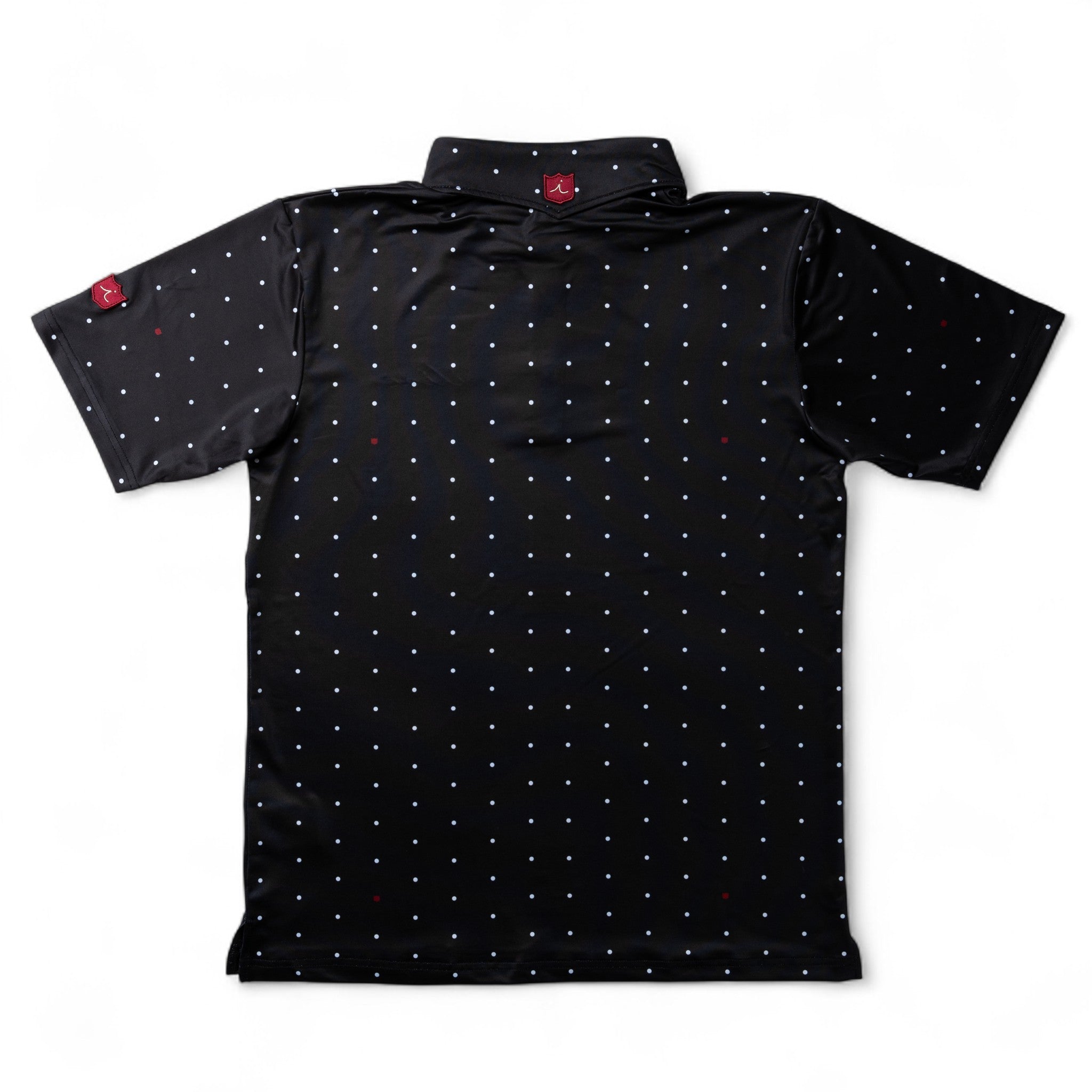 Iliac Golf Polo Shirts Polka Dot Series Black イリアック ポロシャツ ポルカドットシリーズ ブラック