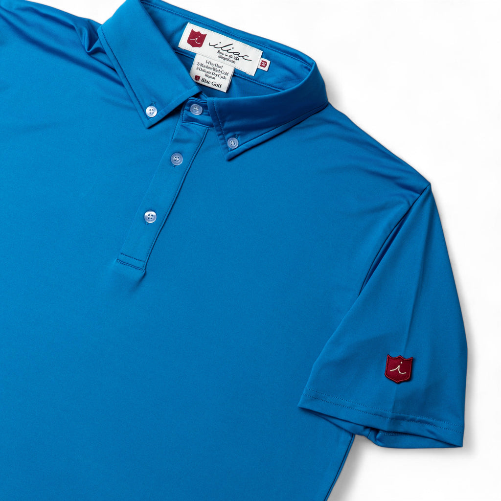 Iliac Golf Polo Shirts Solid Siries Marine Blue イリアック ポロシャツ ソリッドシリーズ マリンブルー