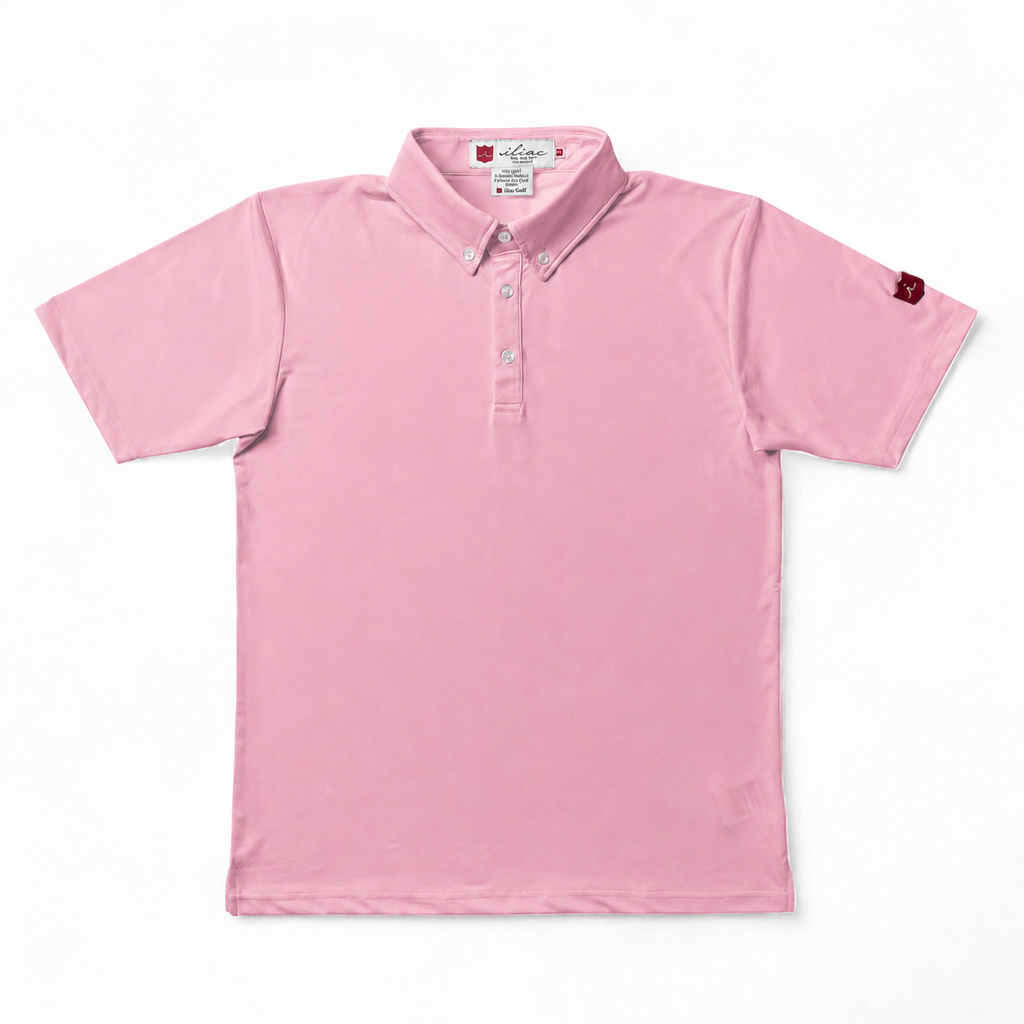 Iliac Golf Polo Shirts Solid Series Pink イリアック ポロシャツ ソリッドシリーズ ピンク