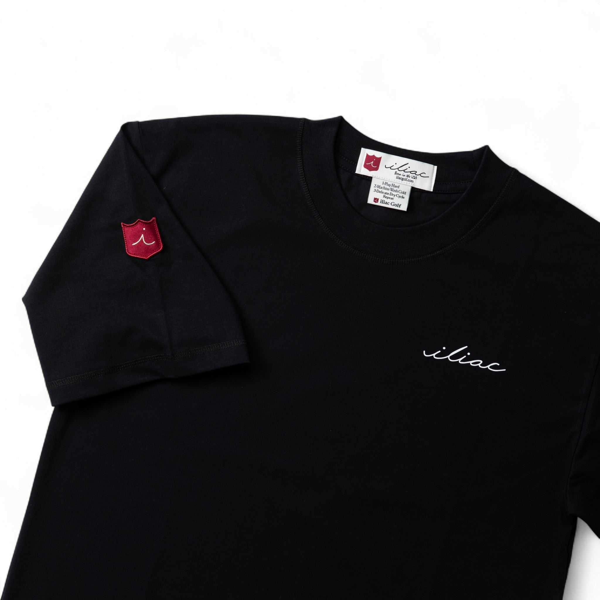 Iliac Golf T-Shirts TimelessⅡ Black イリアック Tシャツ タイムレスⅡ ブラック
