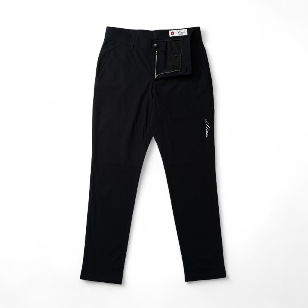 Iliac Golf Tapered Pants 4Way Strech Black イリアック テーパードパンツ 4Wayストレッチ ブラック