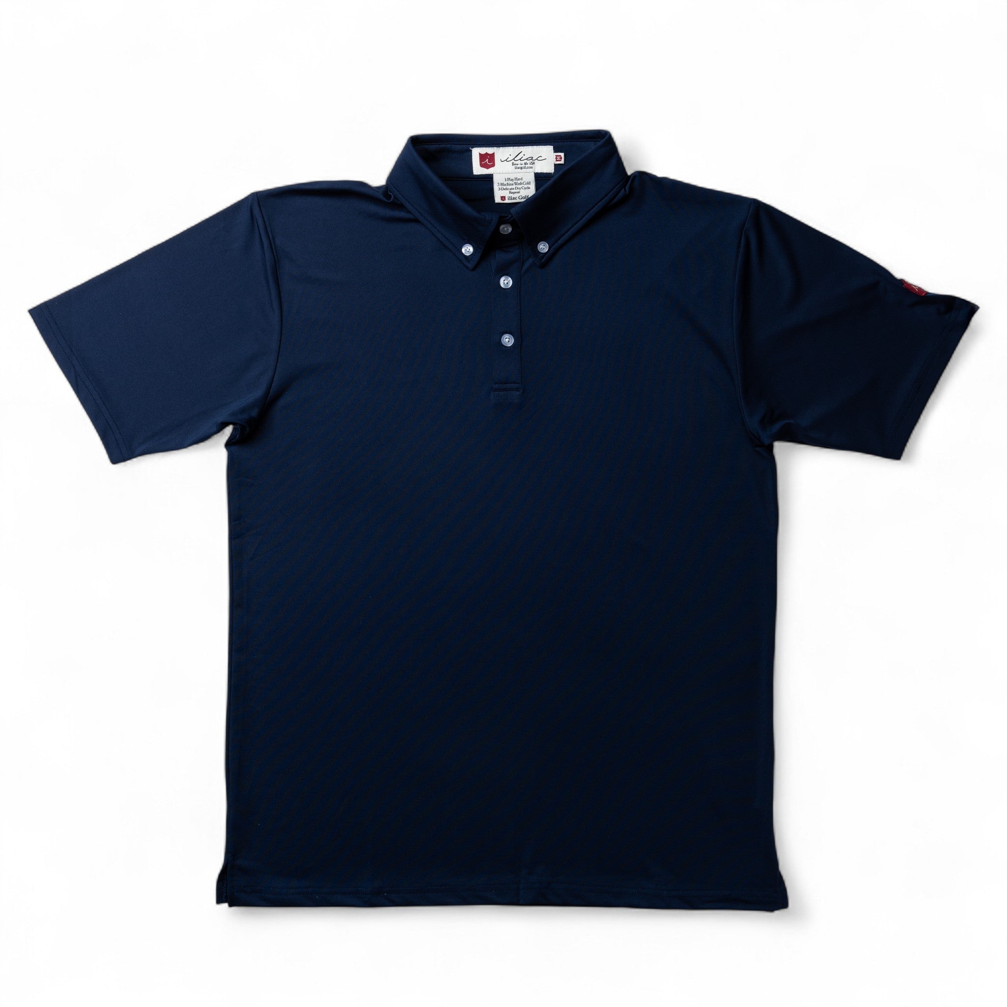 Iliac Golf Polo Shirts Solid Series Navy イリアック ポロシャツ ソリッドシリーズ ネイビー