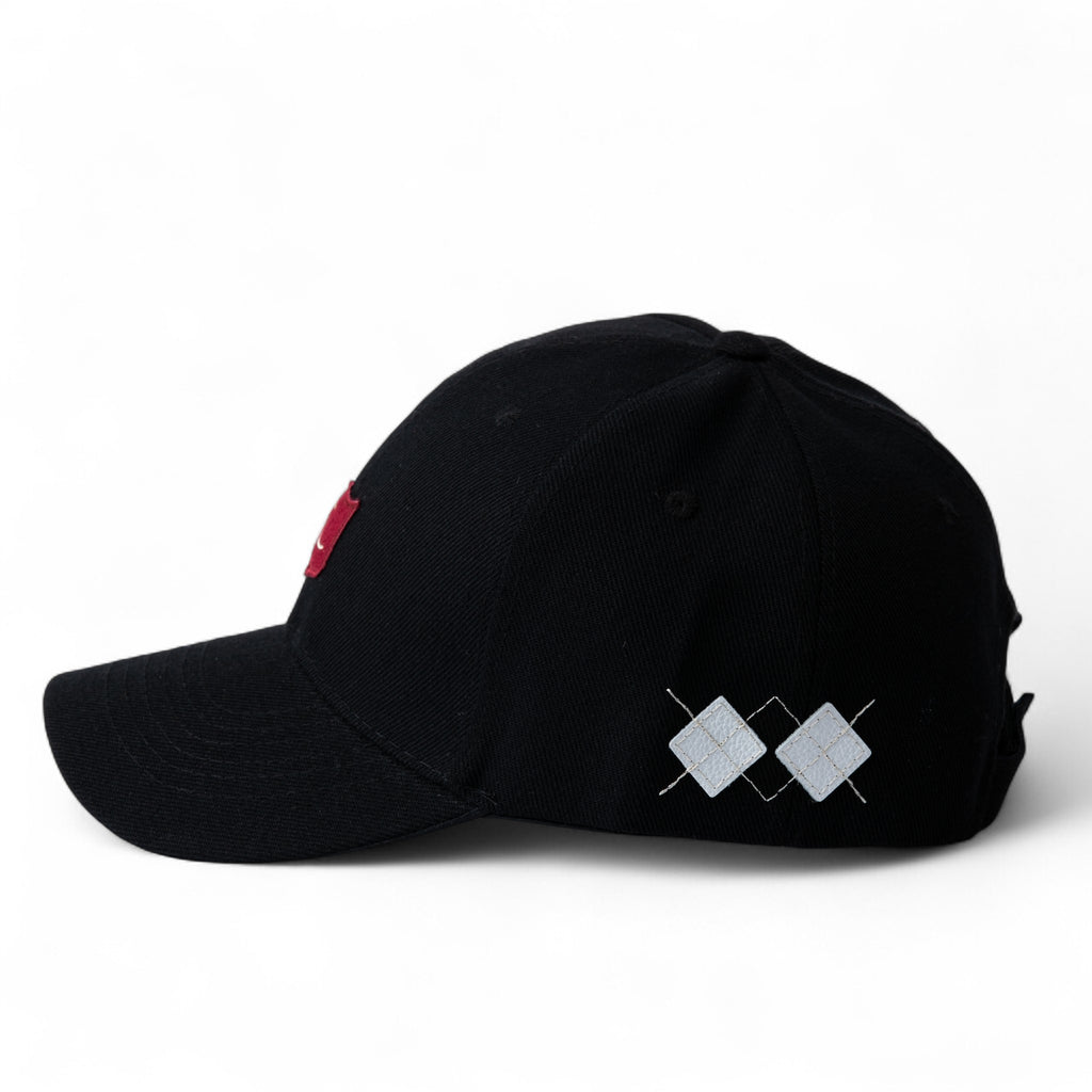 Iliac Golf Cap Crest Black イリアックゴルフ  キャップ クレスト ブラック