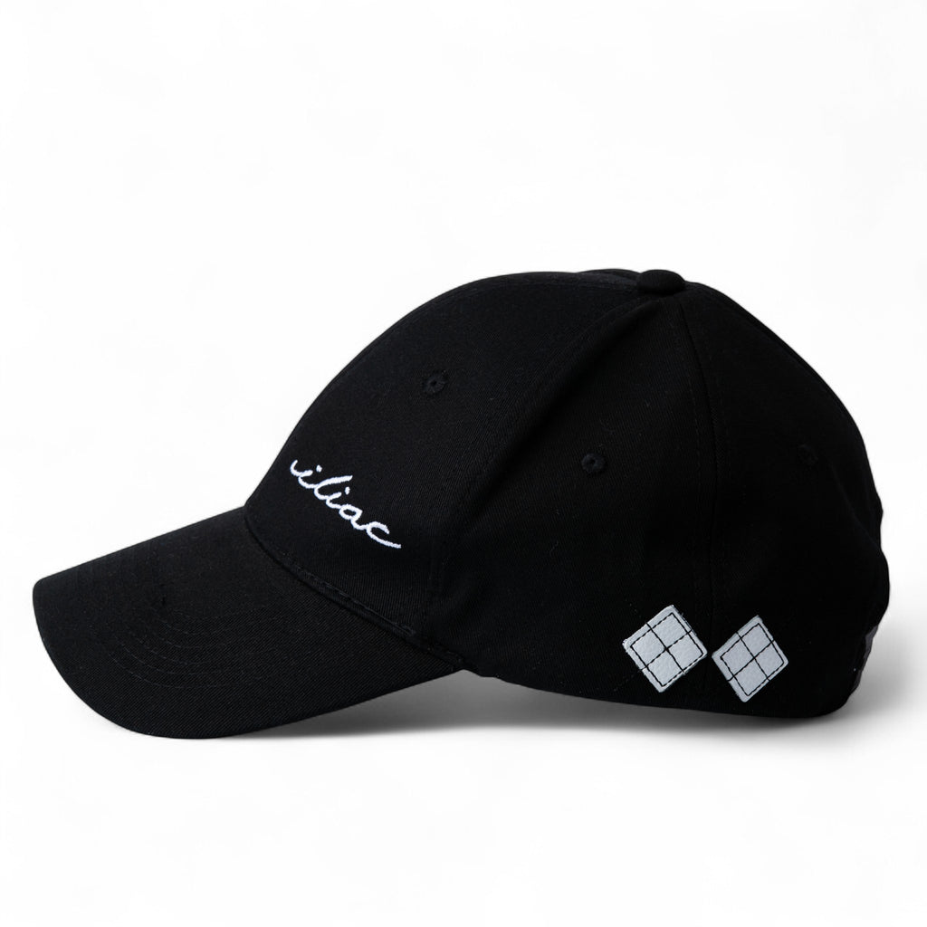 Iliac Golf Cap Script Black イリアックゴルフ  キャップ スクリプト ブラック