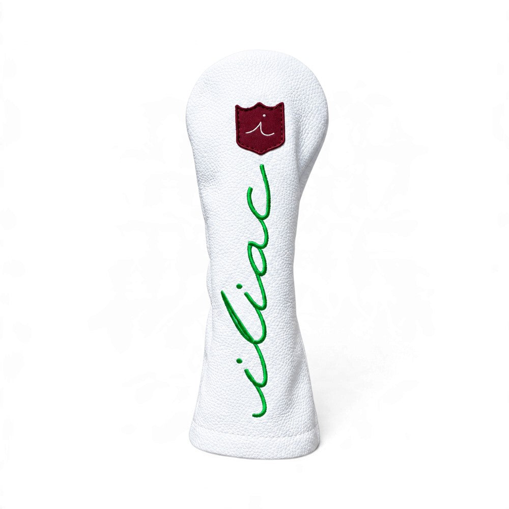 Iliac Golf Headcover Script Multi color イリアックゴルフ ヘッドカバー スクリプト ホワイト x マルチカラー