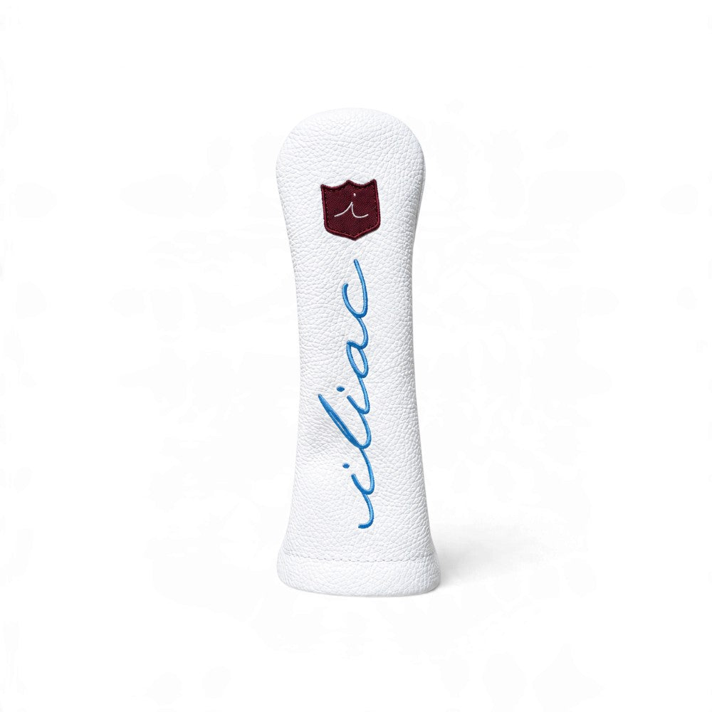 Iliac Golf Headcover Script Multi color イリアックゴルフ ヘッドカバー スクリプト ホワイト x マルチカラー