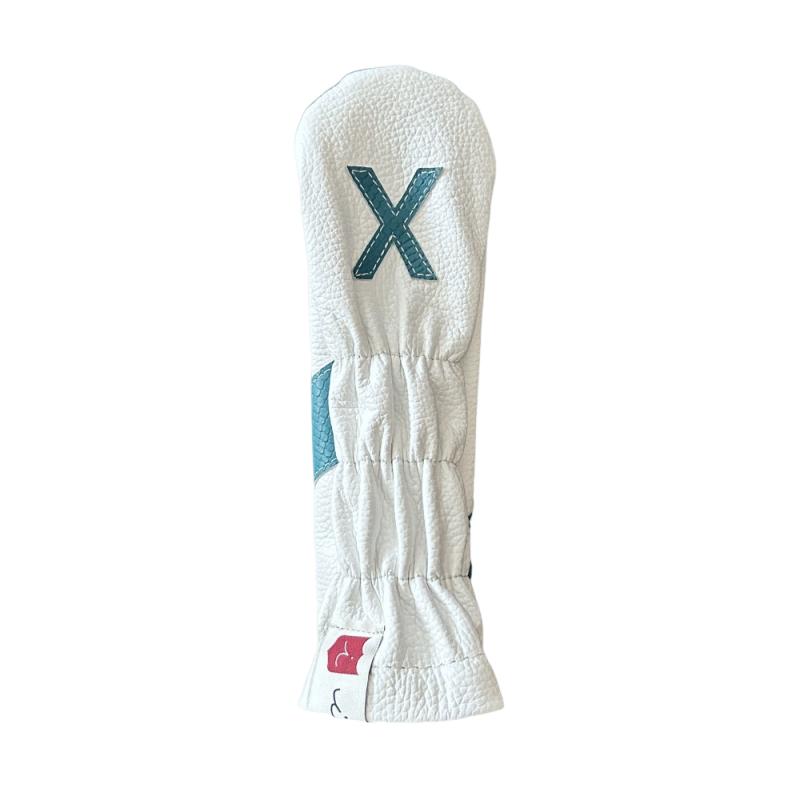ヘッドカバー ユーティリティ X ハイブリッド イリアック ゴルフ ロイヤル utX ホワイト x ティファニーボア