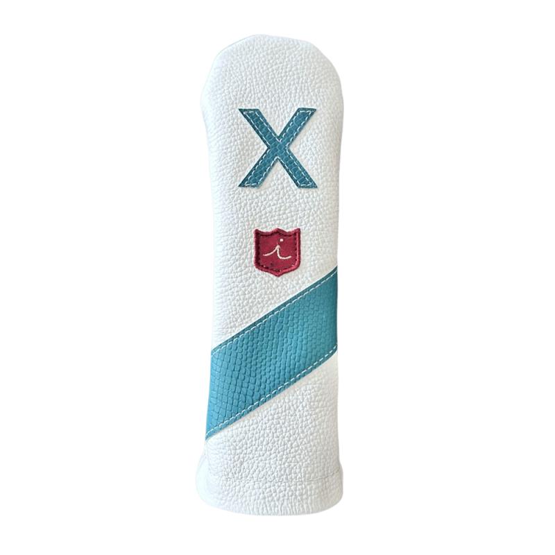 ヘッドカバー ユーティリティ X ハイブリッド イリアック ゴルフ ロイヤル utX ホワイト x ティファニーボア