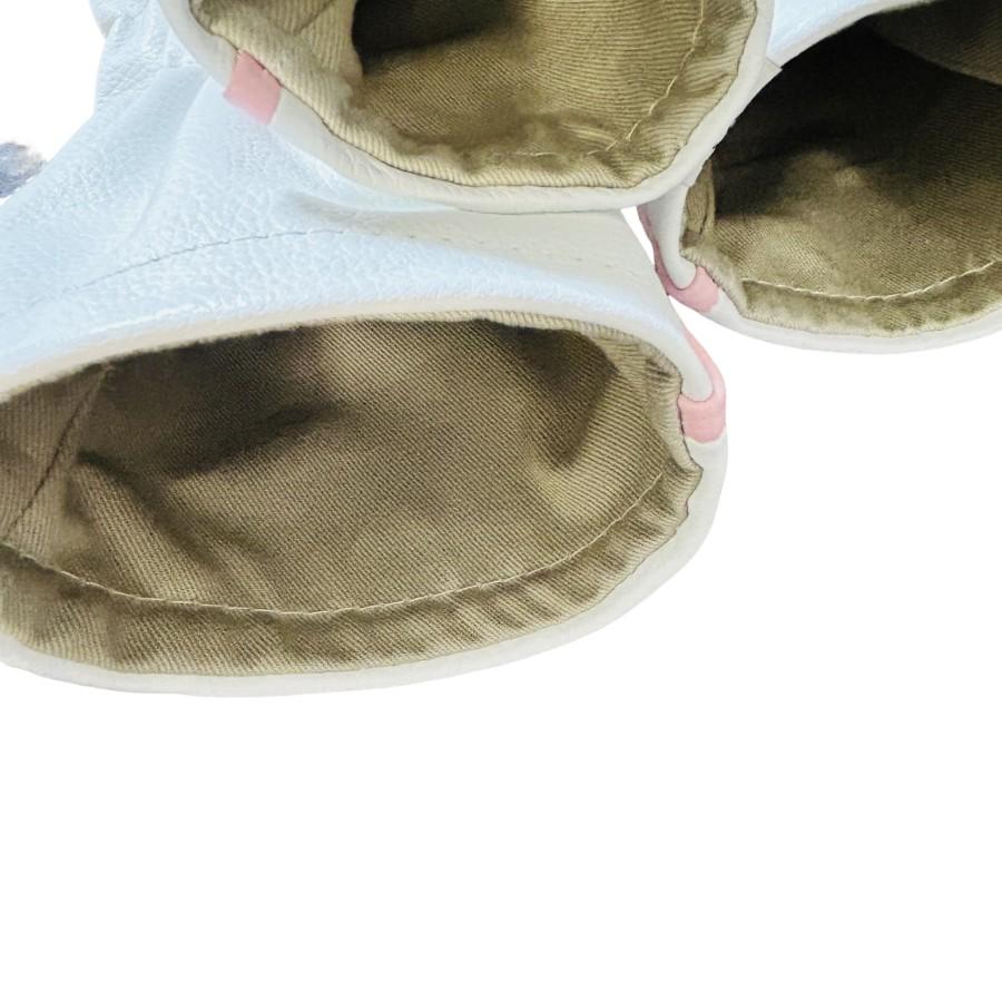 dr ホワイト x ピンク ヘッドカバー ドライバー イリアック ゴルフ タイムレス
