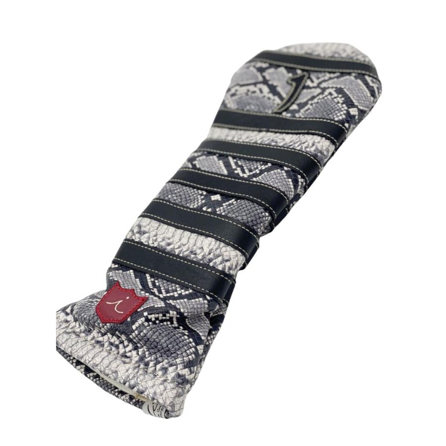 Iliac Golf POLO 3 DRIVER HEADCOVER: AFRICA PYTHON + BLACK /ｲﾘｱｯｸ POLO 3 ﾄﾞﾗｲﾊﾞｰ ﾍｯﾄﾞｶﾊﾞｰ:ｱﾌﾘｶﾊﾟｲｿﾝ+ﾌﾞﾗｯｸ