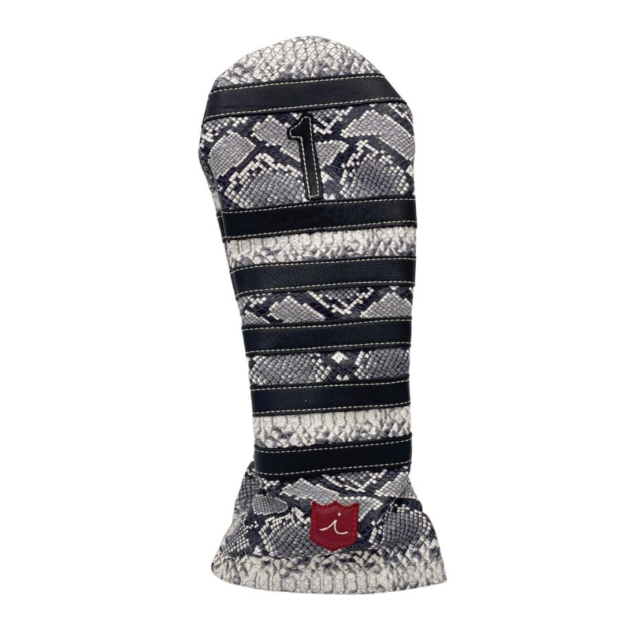Iliac Golf POLO 3 DRIVER HEADCOVER: AFRICA PYTHON + BLACK /ｲﾘｱｯｸ POLO 3 ﾄﾞﾗｲﾊﾞｰ ﾍｯﾄﾞｶﾊﾞｰ:ｱﾌﾘｶﾊﾟｲｿﾝ+ﾌﾞﾗｯｸ