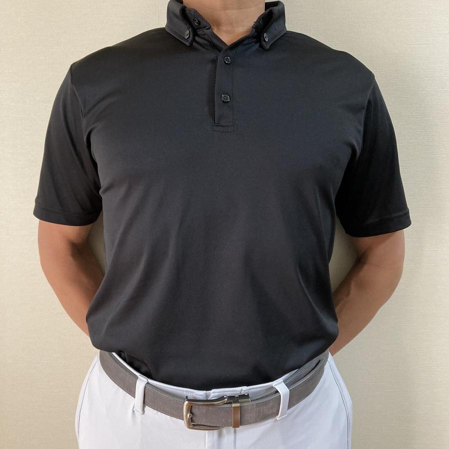 Iliac Golf Shirts/ THE SOLID SERIES: BLACK/ ｲﾘｱｯｸ ｺﾞﾙﾌ ｼｬﾂ ｿﾘｯﾄﾞｼﾘｰｽﾞ: ﾌﾞﾗｯｸ
