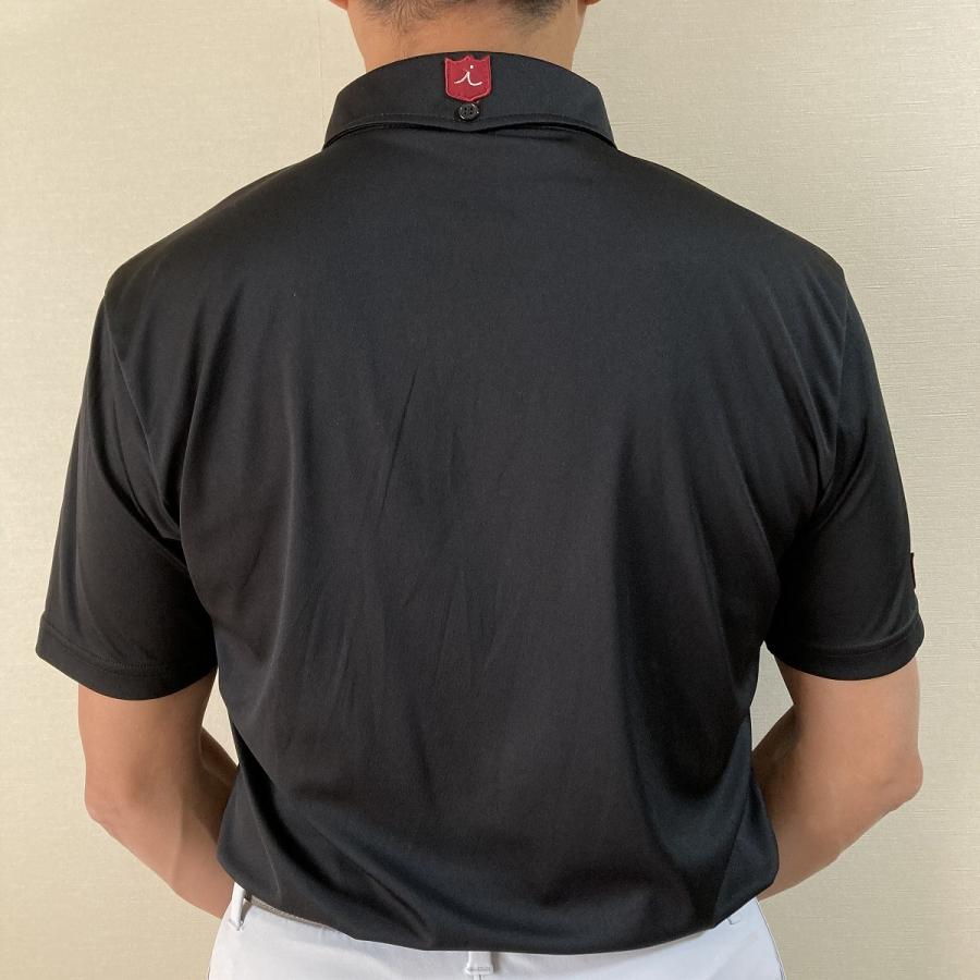 Iliac Golf Shirts/ THE SOLID SERIES: BLACK/ ｲﾘｱｯｸ ｺﾞﾙﾌ ｼｬﾂ ｿﾘｯﾄﾞｼﾘｰｽﾞ: ﾌﾞﾗｯｸ