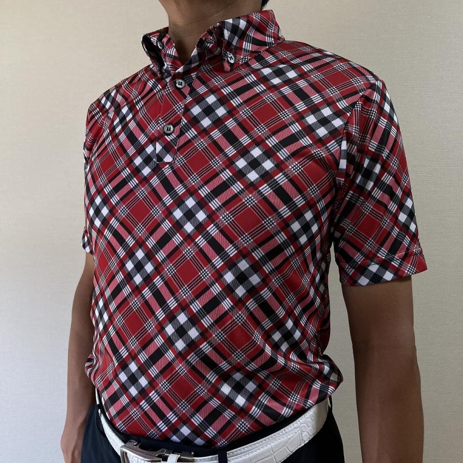 Iliac Golf Shirts/Sｻｲｽﾞ特集/PARIS: 赤ﾁｪｯｸ/ ｲﾘｱｯｸ ｺﾞﾙﾌ ｼｬﾂ ﾊﾟﾘｽ