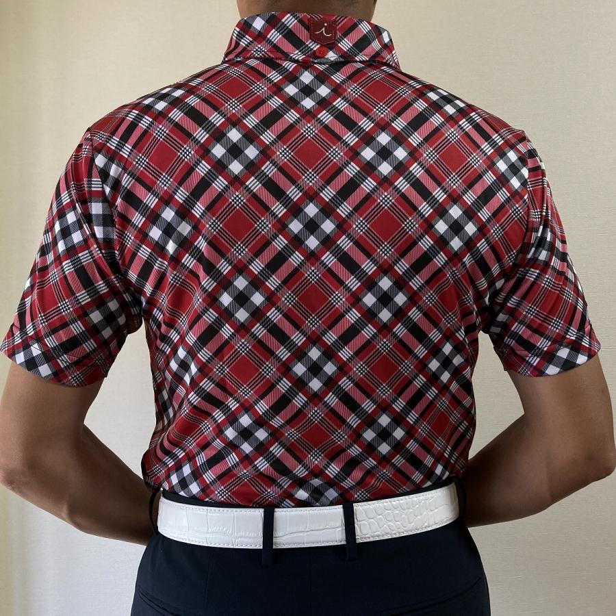 Iliac Golf Shirts/Sｻｲｽﾞ特集/PARIS: 赤ﾁｪｯｸ/ ｲﾘｱｯｸ ｺﾞﾙﾌ ｼｬﾂ ﾊﾟﾘｽ