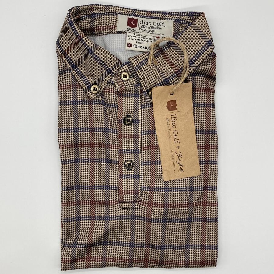 Iliac Golf Shirts/Sｻｲｽﾞ特集/PARIS: ﾌﾞﾗｳﾝﾁｪｯｸ/ ｲﾘｱｯｸ ｺﾞﾙﾌ ｼｬﾂ ﾊﾟﾘｽ