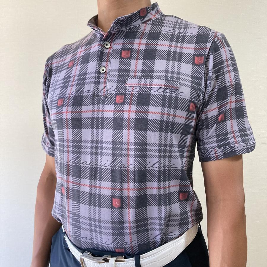 Iliac Golf Shirts/Sｻｲｽﾞ特集/IMOCK: ｸﾞﾚｰﾁｪｯｸ/ ｲﾘｱｯｸ ｺﾞﾙﾌ ｼｬﾂ IMOCK