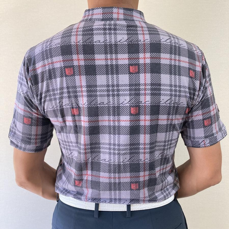 Iliac Golf Shirts/Sｻｲｽﾞ特集/IMOCK: ｸﾞﾚｰﾁｪｯｸ/ ｲﾘｱｯｸ ｺﾞﾙﾌ ｼｬﾂ IMOCK