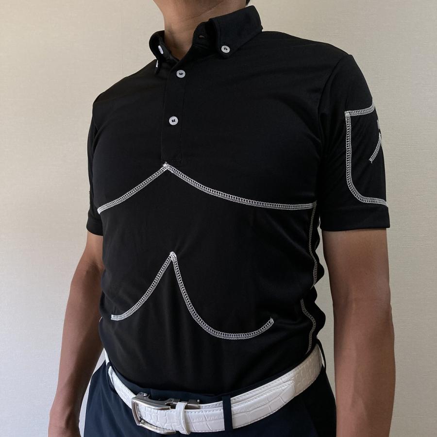 Iliac Golf Shirts/Sｻｲｽﾞ特集/ARTIST: 黒+ｽﾃｯﾁ/ ｲﾘｱｯｸ ｺﾞﾙﾌ ｼｬﾂ ｱｰﾃｨｽｼﾘｰｽﾞ