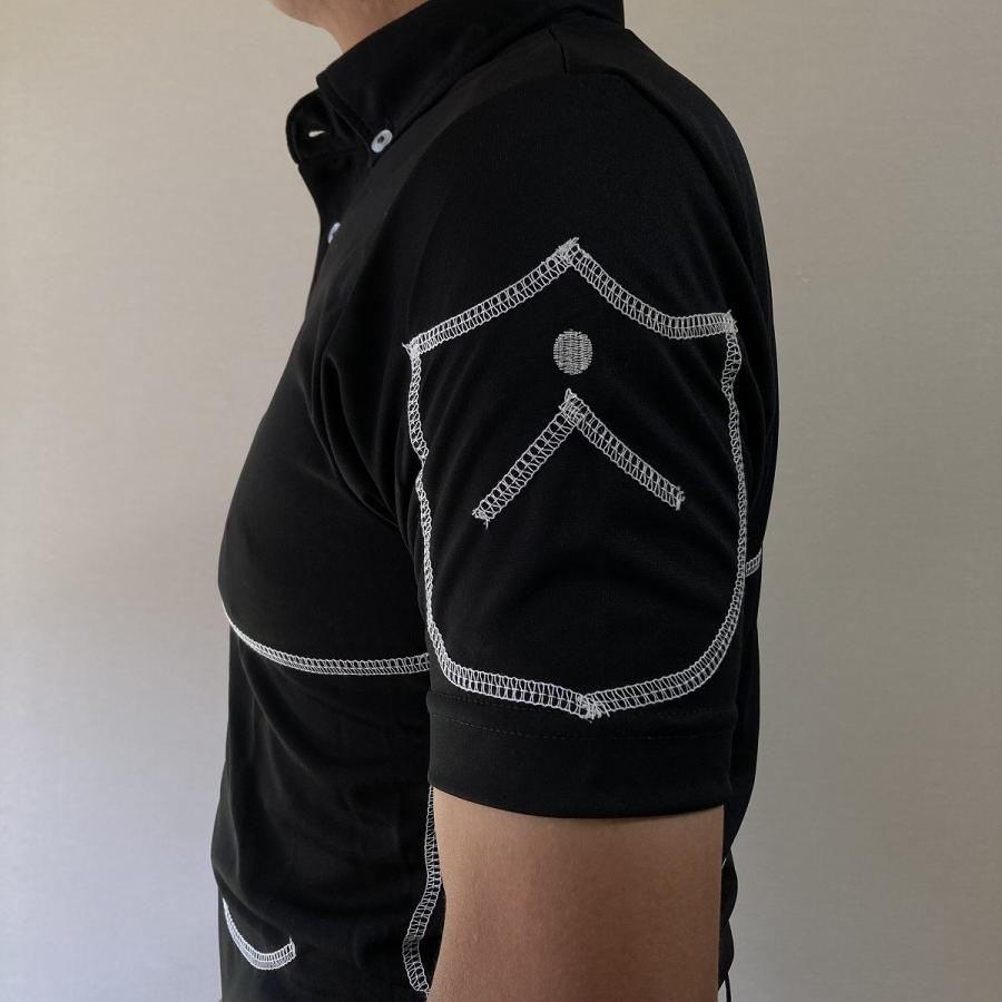 Iliac Golf Shirts/Sｻｲｽﾞ特集/ARTIST: 黒+ｽﾃｯﾁ/ ｲﾘｱｯｸ ｺﾞﾙﾌ ｼｬﾂ ｱｰﾃｨｽｼﾘｰｽﾞ