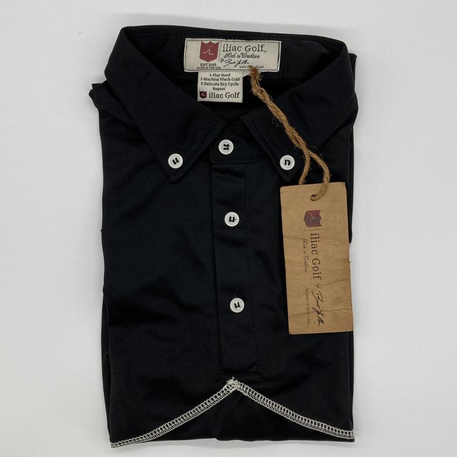 Iliac Golf Shirts/Sｻｲｽﾞ特集/ARTIST: 黒+ｽﾃｯﾁ/ ｲﾘｱｯｸ ｺﾞﾙﾌ ｼｬﾂ ｱｰﾃｨｽｼﾘｰｽﾞ